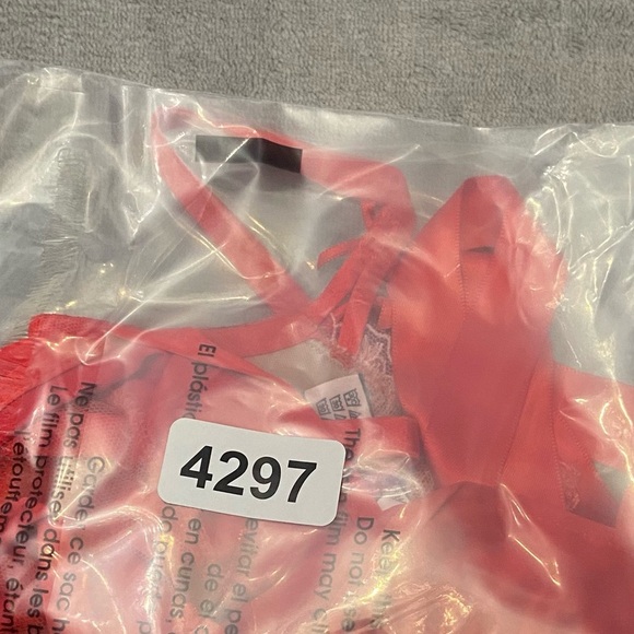 New! Victoria’s Secret Wicked Unlined Floral Embroidery Apron teddy 4297 - Picture 7 of 9